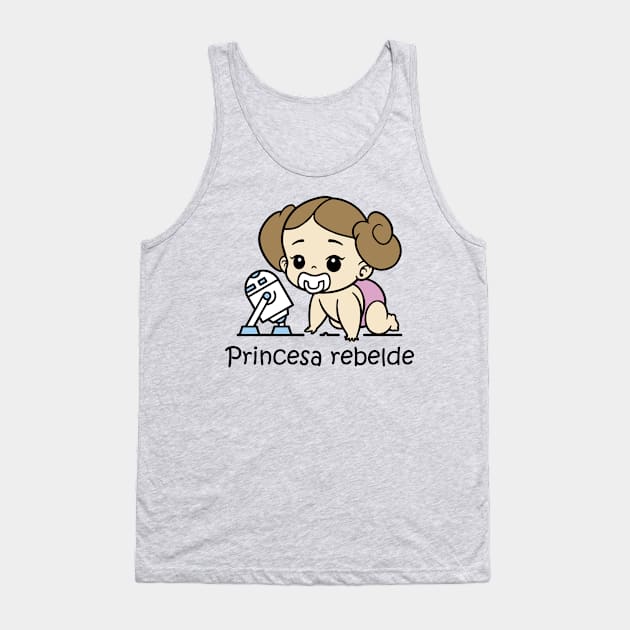 Princesa Rebelde jugando. Tank Top by Yolanda84